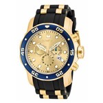 Ficha técnica e caractérísticas do produto Relógio Masculino Invicta Modelo 17881 Pro Diver Multifunção Dourado - a Prova D`água