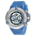 Ficha técnica e caractérísticas do produto Relógio Masculino Invicta Modelo 24365 Subaqua Multifunção Branco, Transparent - a Prova D`água - Azul