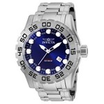 Ficha técnica e caractérísticas do produto Relógio Masculino Invicta Modelo 25091 Pro Diver Automático Azul Dial Watch - Prata