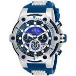 Ficha técnica e caractérísticas do produto Relógio Masculino Invicta Modelo 25465 Bolt - a Prova D` Água - Azul/Prata