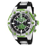 Ficha técnica e caractérísticas do produto Relógio Masculino Invicta Modelo 25985 Marvel Verde - a Prova D`água - Preto/Prata