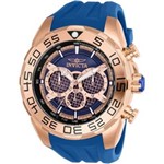 Ficha técnica e caractérísticas do produto Relógio Masculino Invicta Modelo 26305 Speedway Multifunção Rose Dourado, Azul