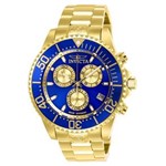 Ficha técnica e caractérísticas do produto Relógio Masculino Invicta Modelo 26849 Pro Diver Azul, Dourado - a Prova D`água - Dourado