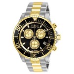 Ficha técnica e caractérísticas do produto Relógio Masculino Invicta Modelo 26850 Pro Diver - a Prova D`água - a Prova D`água - Dourado/Prata