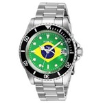 Ficha técnica e caractérísticas do produto Relógio Masculino Invicta Modelo 28699 Pro Diver Automático Brazil Flag - a Prova D`água