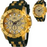Ficha técnica e caractérísticas do produto Relógio Masculino Invicta Pro Diver 22558 Dourado Grande Original Prova d´água