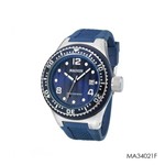 Relógio Masculino Magnum MA33157Q Analógico Pulseira de Silicone Preto