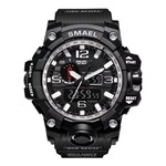 Ficha técnica e caractérísticas do produto Relógio Masculino Militar G-Shock Smael 1545 Prova Agua Black Silver