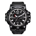 Ficha técnica e caractérísticas do produto Relógio Masculino Militar G-Shock Smael 1545 Prova água Black Silver