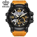 Relógio Masculino Militar G-shock Smael Ws1617 Prova D'água Laranja