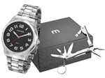 Ficha técnica e caractérísticas do produto Relógio Masculino Mondaine Analógico - 99058G0MVNE1K1 Prata com Canivete