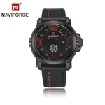 Ficha técnica e caractérísticas do produto Relógio Masculino Naviforce NF9099 BRB Pulseira em Couro - Preto e Vermelho