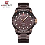 Relógio Masculino Naviforce NF9152 CECE Pulseira em Aço Marsala - Curren