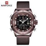 Ficha técnica e caractérísticas do produto Relógio Masculino Naviforce NF9153 CECE Pulseira em Aço Marsala e Dourado Rose - Curren