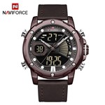Ficha técnica e caractérísticas do produto Relógio Masculino Naviforce NF9172 CECEDBN Pulseira em Couro Marsala - Curren