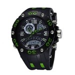 Ficha técnica e caractérísticas do produto Relógio Masculino Ohsen Anadigi Esporte Verde Ad2801
