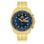 Ficha técnica e caractérísticas do produto Relógio Masculino Orient GMT Automático 469GP057 D1KX Fundo Azul