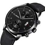 Relógio Masculino Preto Pressarium Design Quartz - Cuena