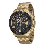 Ficha técnica e caractérísticas do produto Relógio Masculino Seculus 20206GPSVHA1 54mm Dourado