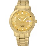 Ficha técnica e caractérísticas do produto Relogio Masculino Seiko Automatico Dourado Snk888b1