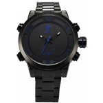 Ficha técnica e caractérísticas do produto Relógio Masculino Shark AnaDigi DS025S - Preto e Azul