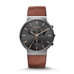 Relógio Masculino Skagen Ancher SKW6106/2FN 40mm Couro Marrom