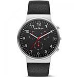 Ficha técnica e caractérísticas do produto Relógio Masculino Skagen SKW6100/Z 40mm Couro Preto