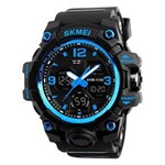 Ficha técnica e caractérísticas do produto Relógio Masculino Skmei 1155 Esportivo Prova D`Água Azul