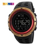 Ficha técnica e caractérísticas do produto Relógio Masculino Skmei 1250 Bluetooth Vermelho Dourado