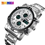 Ficha técnica e caractérísticas do produto Relógio Masculino SKMEI - 1389 (Silver/White)