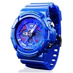 Ficha técnica e caractérísticas do produto Relógio Masculino Skmei Anadigi Esporte Azul Ad0966