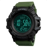 Ficha técnica e caractérísticas do produto Relógio masculino Skmei Digital -1358- Preto com verde bussola altímetro barômetro