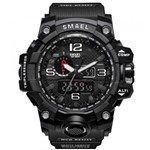 Ficha técnica e caractérísticas do produto Relógio Masculino Smael 1545 Militar G-shock Prova D'água Smartwatch-Preto