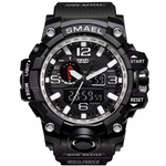 Relógio Masculino Smael G-Shock 1545 Militar - Preto e Prata