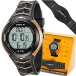 Ficha técnica e caractérísticas do produto Relógio Masculino Speedo 80621g0evnp3 Digital Preto/dourado Monitor Cardíaco