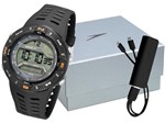 Ficha técnica e caractérísticas do produto Relógio Masculino Speedo Digital Esportivo - 81199G0EVNP2K1 Preto com Carregador de Celular