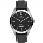 Ficha técnica e caractérísticas do produto Relógio Masculino Technos 2115MNX/1P 46mm Couro Preto