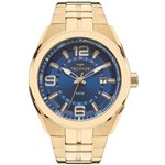 Ficha técnica e caractérísticas do produto Relógio Masculino Technos 2315ACQ/4A 43mm Aço Dourado