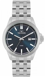 Ficha técnica e caractérísticas do produto Relógio Masculino Technos Classic Steel 2115MPU/1A 43mm Aço Prata