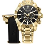 Ficha técnica e caractérísticas do produto Relógio Masculino Technos OS2AAJ/4P / OS2AAJAC/4P Dourado 52mm com Pulseiras Adicionais