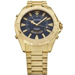 Relógio Masculino Technos Performance Skydiver T205FL/4A 48mm Dourado (Fundo da Caixa Azul Escuro)