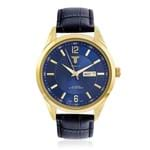 Relógio Masculino Tempus Elite ZW20136A Gold Azul