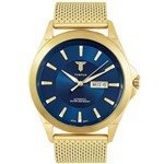 Relógio Masculino Tempus Elite ZW20127A Gold Blue