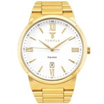 Relógio Masculino Tempus Executive Gold White ZW20181H