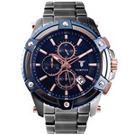 Relógio Masculino Tempus ZW30349A Run Chronograph Graphite