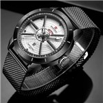 Ficha técnica e caractérísticas do produto Relógio Masculino Top Esportivo Militar Black White - Naviforce