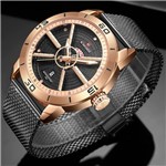 Ficha técnica e caractérísticas do produto Relógio Masculino Top Esportivo Militar Rose Gold Black - Naviforce