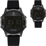 Relógio Masculino Tuguir Digital TG7003 Preto Pulseira de Borracha