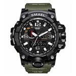 Ficha técnica e caractérísticas do produto Relógio Masculino Verde Smael G-shock Militar Prova D`água 1545