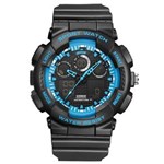 Relógio Masculino Weide AnaDigi WA3J8007 - Preto e Azul